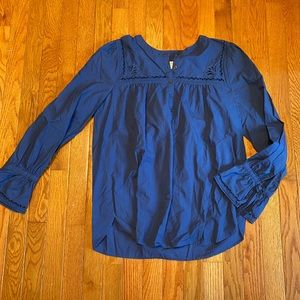 Loft Dark Blue Blouse, M